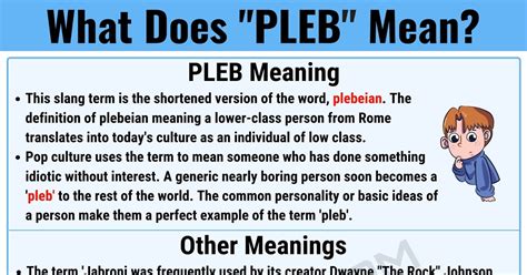 what does pleb mean.
